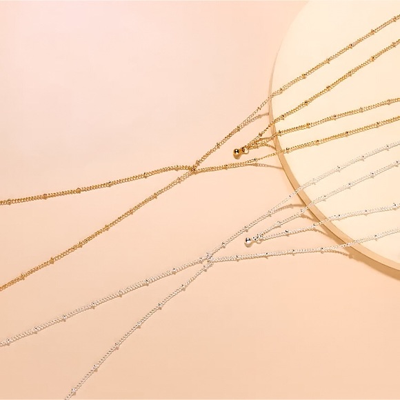 🔴𝟭𝟬/$𝟮𝟱🔴NEW 2 Layered Drop Necklace - Picture 5 of 15